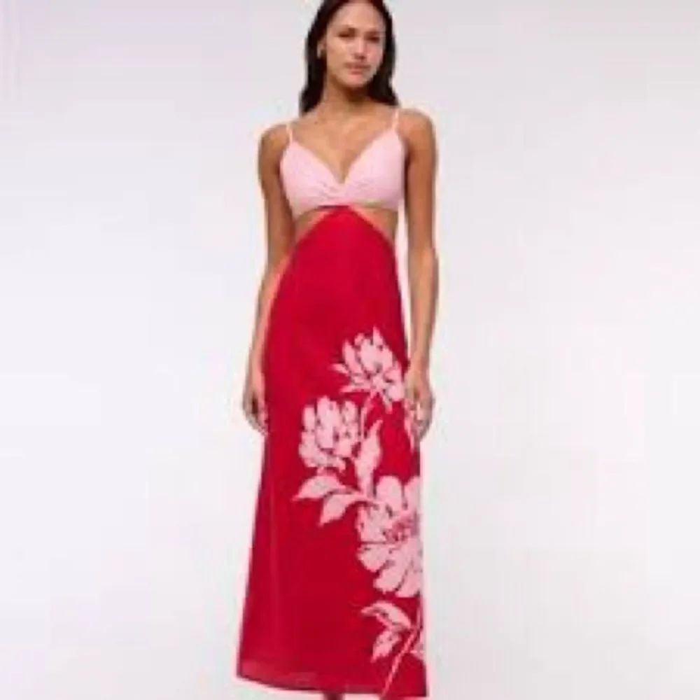Abercrombie & Fitch Julia Slip Cutout Maxi Dress.